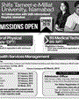 Admission notice for Shifa Tameer-E-Millat University (Stmu) Islamabad