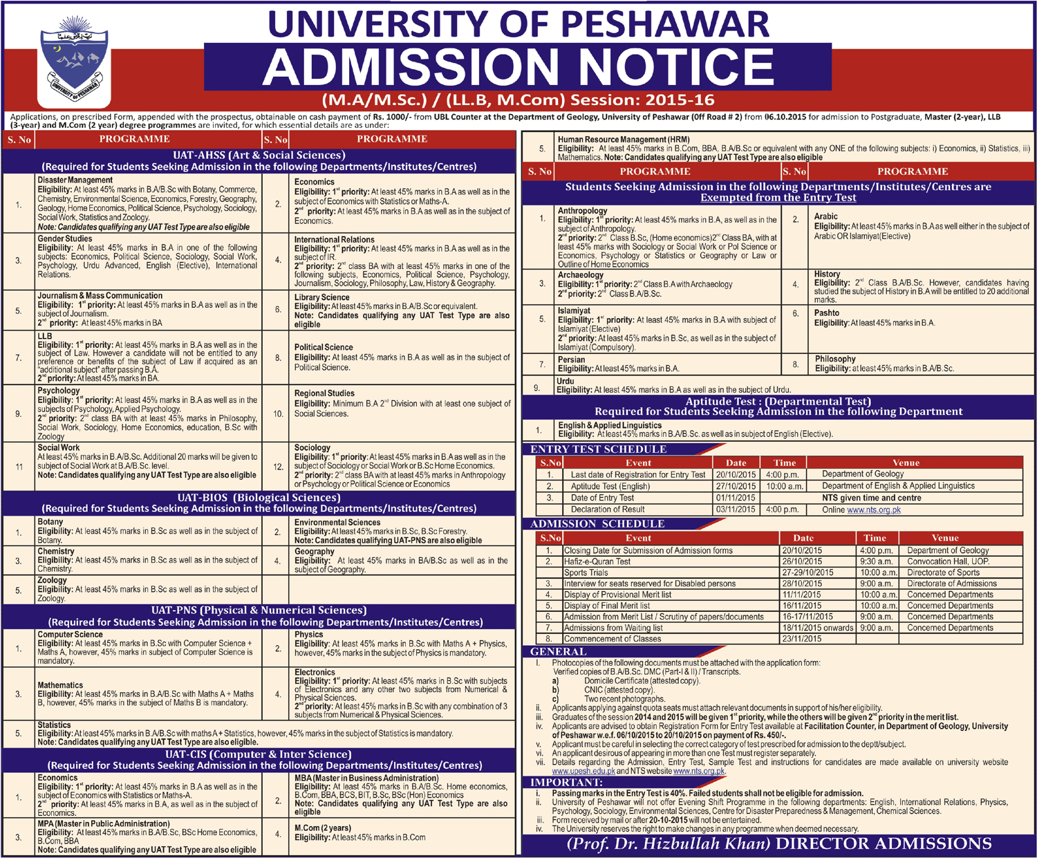 Admission Image