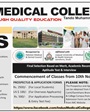 Admission notice for Indus Medical College Tando Muhammad Khan