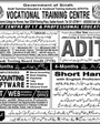Admission notice for Sindh Technical Education and Vocational Training Authority Karachi