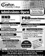 Admission notice for Grafton College of Management Sciences Islamabad