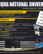 Admission notice for Iqra National University (Inu) Peshawar