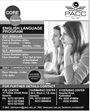 Admission notice for Pakistan American Cultural Center, Karachi