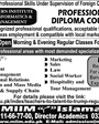 Admission notice for Modern Institute of Informatics & Management (MIIM) Islamabad