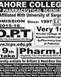 Admission notice for The Limit Group of Colleges Sahiwal