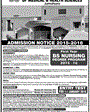 Admission notice for Liaquat University Of Medical And Health Sciences, Jamshoro
