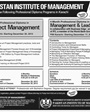 Admission notice for Pakistan Institute of Management Karachi