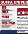 Admission notice for Dha Suffa University Karachi
