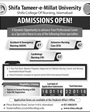 Admission notice for Shifa Tameer-E-Millat University (Stmu) Islamabad