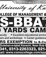 Admission notice for University Of Karachi