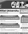 Admission notice for Shifa Tameer-E-Millat University (Stmu) Islamabad