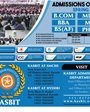 Admission notice for Khadim Ali Shah Bukhari Institute Of Technology (Kasbit), Karachi