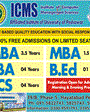 Admission notice for Institute of Computer & Management Sciences, Peshawar