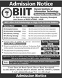 Admission notice for Barani Institute of Information Technology, Rawalpindi