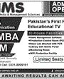 Admission notice for Aawaz Institute of Media Sciences (AIMS) Karachi