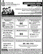 Admission notice for Indus University Karachi
