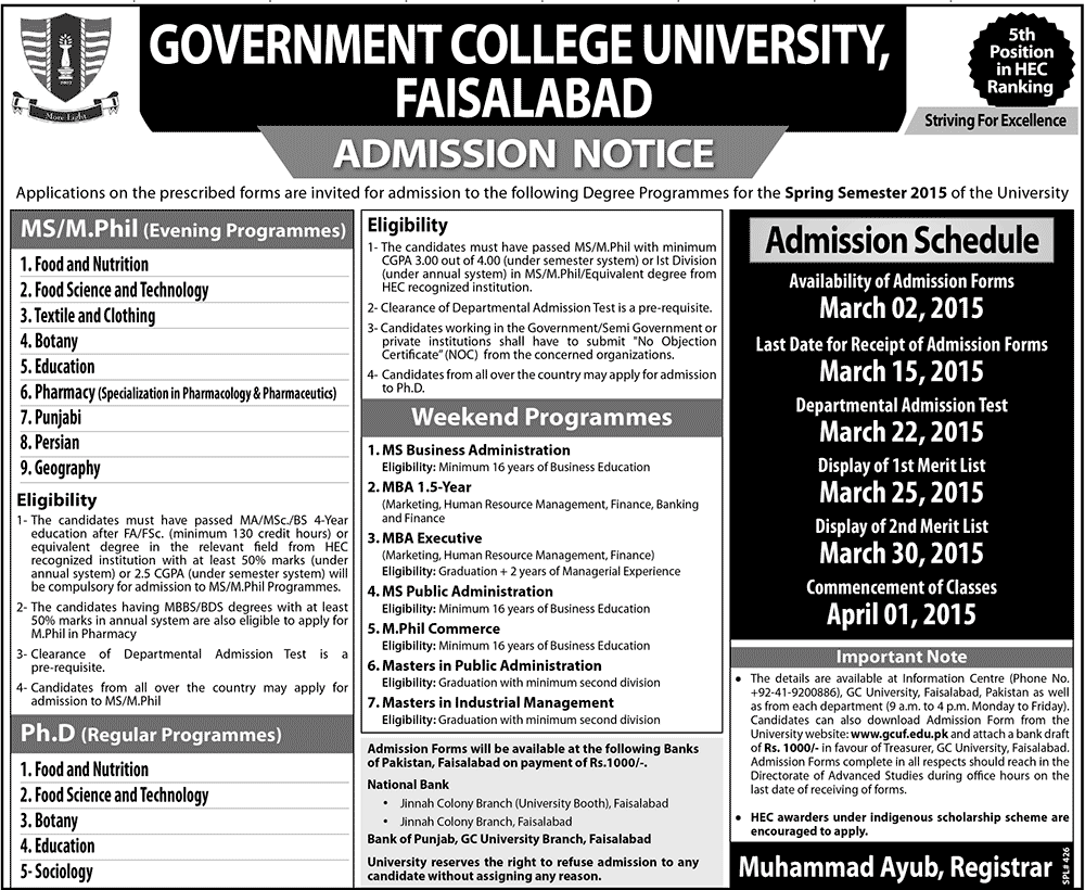 Admission Image
