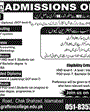 Admission notice for Grafton College of Management Sciences Islamabad
