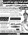 Admission notice for Pakistan Cadet School and College Murree