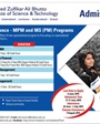 Admission notice for Shaheed Zulfiqar Ali Bhutto Institute of Science and Technology Karachi