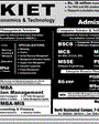 Admission notice for PAF Karachi Institute Of Economics And Technology Karachi