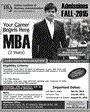 Admission notice for Sukkur Institute Of Business Administration IBA University