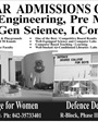 Admission notice for Defence Degree College For Women, Lahore