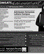 Admission notice for COMSATS Institute of Information Technology