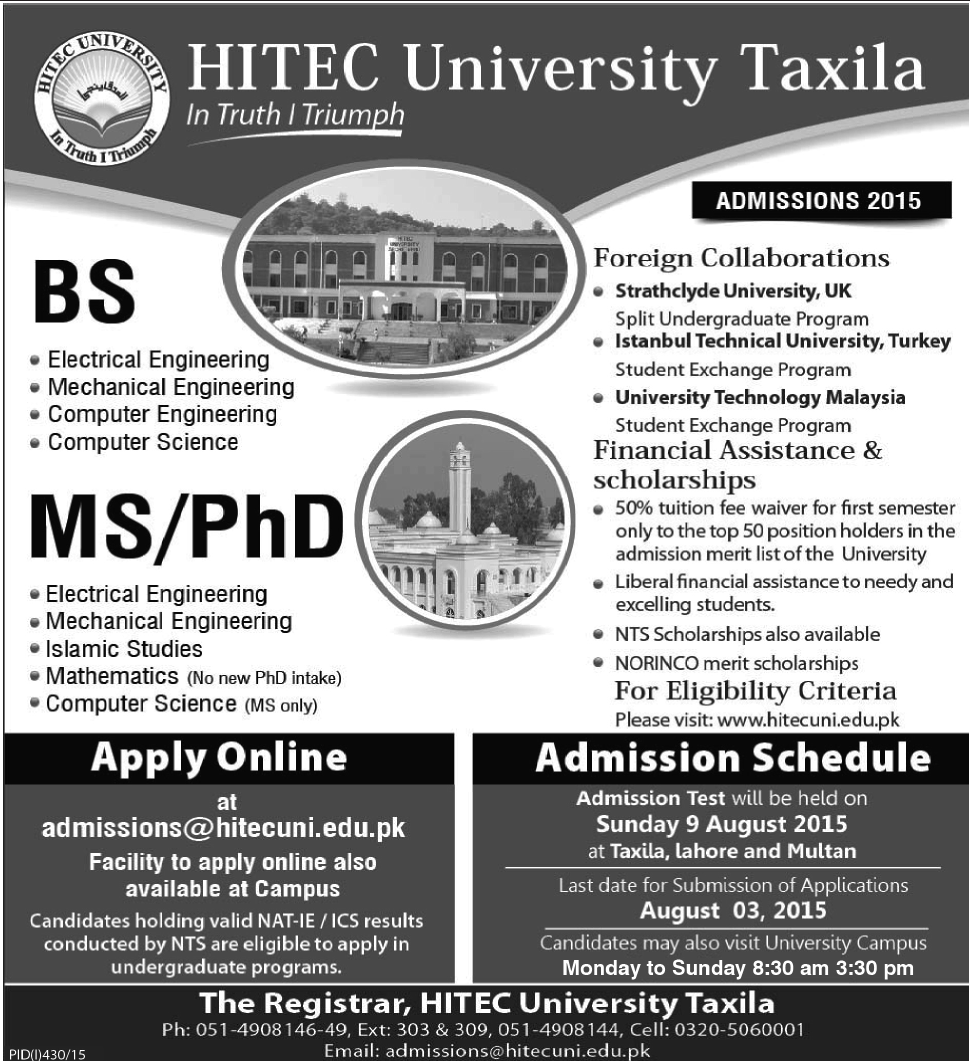 Admission Image