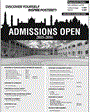 Admission notice for The University of Lahore Gujrat