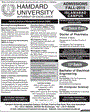 Admission notice for Hamdard University Islamabad