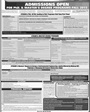 Admission notice for Mehran University Of Engineering & Technology, Jamshoro