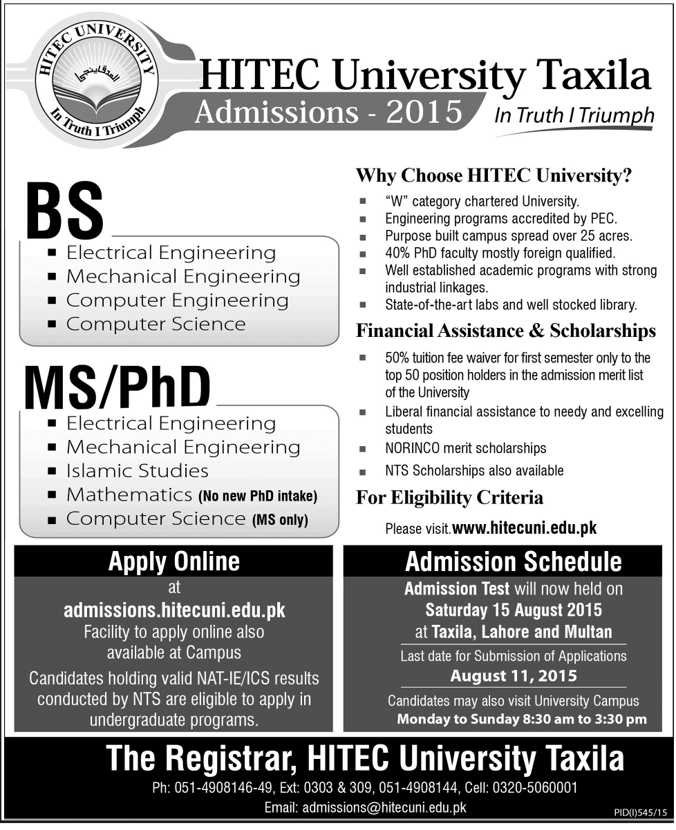 Admission Image