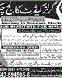 Admission notice for Cadet College Chakwal