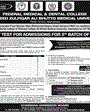 Admission notice for Shaheed Zulfiqar Ali Bhutto Medical University Islamabad