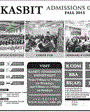 Admission notice for Khadim Ali Shah Bukhari Institute Of Technology (Kasbit), Karachi