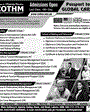 Admission notice for College of Tourism and Hotel Management COTHM Pakistan