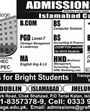 Admission notice for Grafton College of Management Sciences Islamabad
