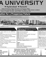Admission notice for Isra University Hyderabad