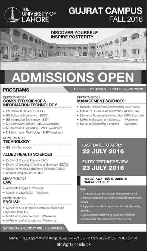 Admission Image