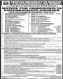 Admission notice for Peoples University Of Medical & Health Science For Women Nawabshah