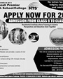 Admission notice for Ghazali Premier College Lahore