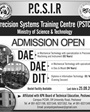 Admission notice for Precision Systems Training Centre Peshawar