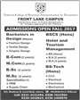 Admission notice for National College of Business Administration & Economics (NCBAE) Lahore