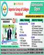 Admission notice for Superior Group of Colleges Faisalabad