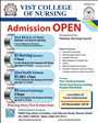 Admission notice for Vist College of Nursing