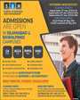 Admission notice for School of Business and Management Rawalpindi