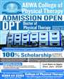 Admission notice for Abwa College of Physical Therapy
