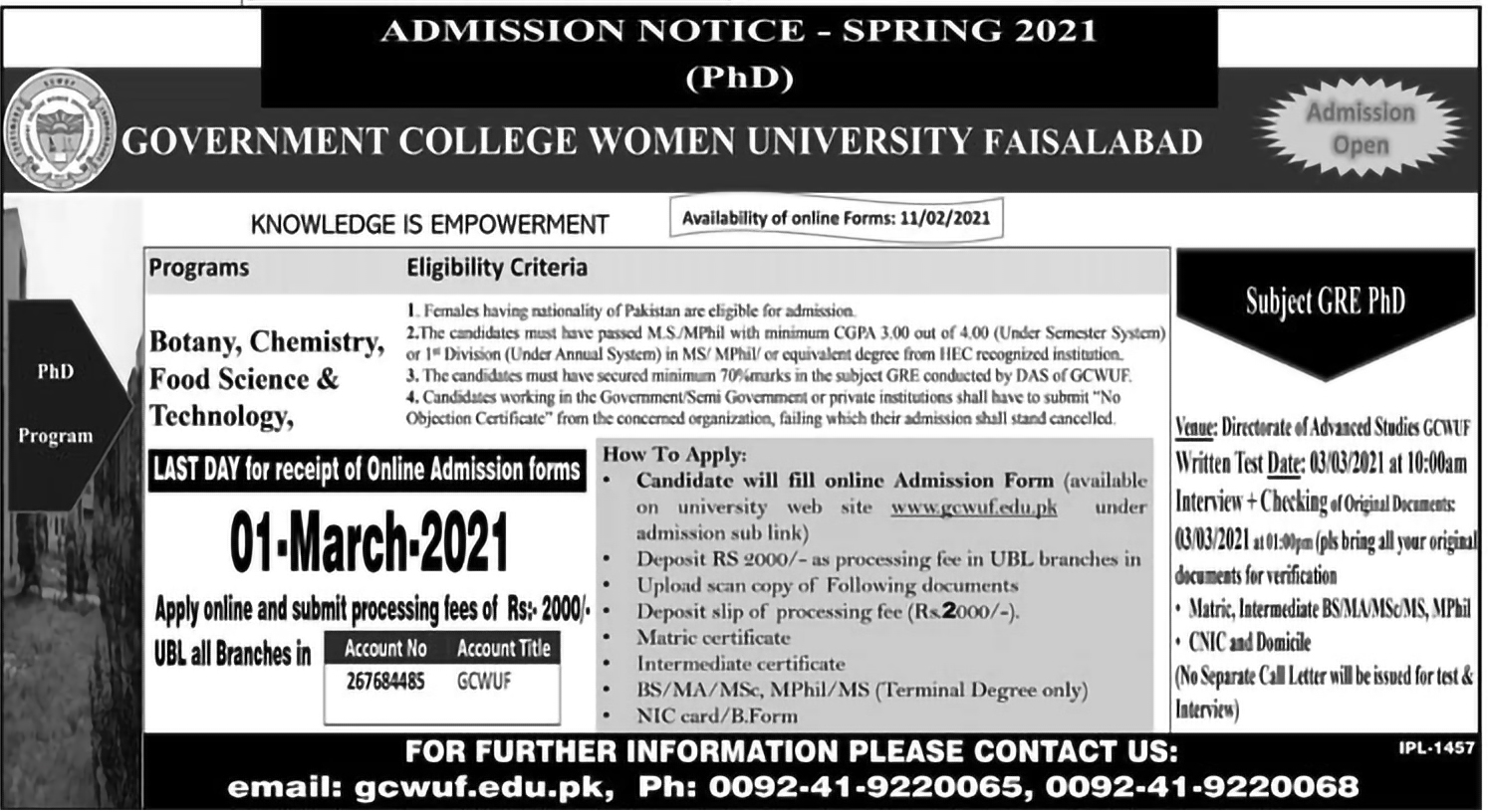 Admission Image