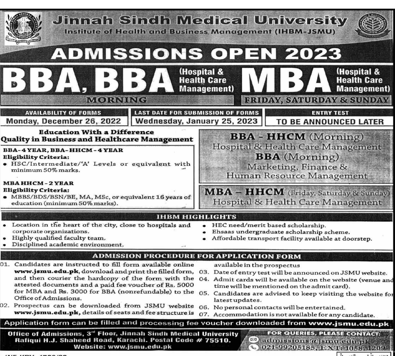 Admission Image
